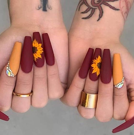 Fall Nails 2020 Acrylic Long With 40 Hottest Ideas For Fall Nails You Have To Try This
