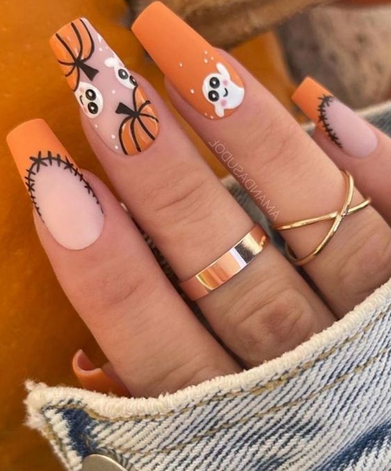 Fall Nails Short With Burnt Orange Nails 45+ Designs And Ideas Perfect For Fall
