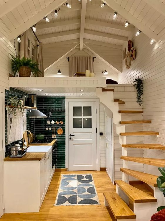 Amazing Angles A Frame Lofts With 15 Inspirational Tiny House Kitchens