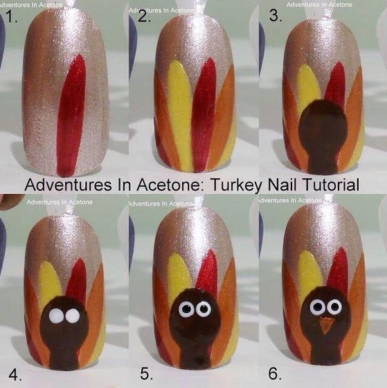 Thanksgiving Nails Designs With 2 Nail Ideas For Thanks