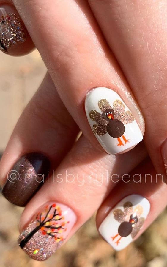 Thanksgiving Nails Designs With Best Nail Designs For Thanksgiving