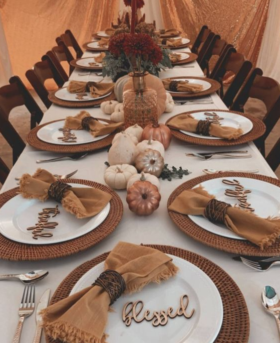 Thanksgiving Table Settings With Thanksgiving Table Elegant