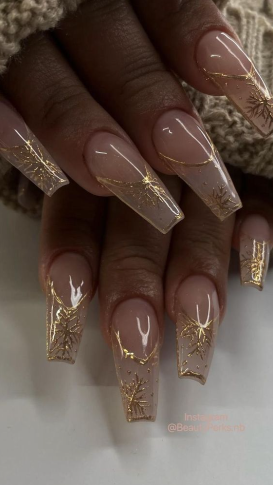 Winter Nails With Pin on Beauty Perks