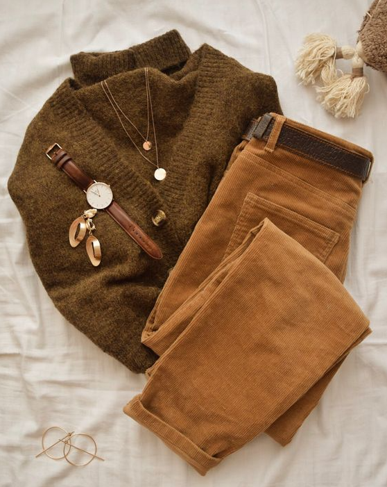Women's Winter Outfits With Single Breasted Cardigan Curated On