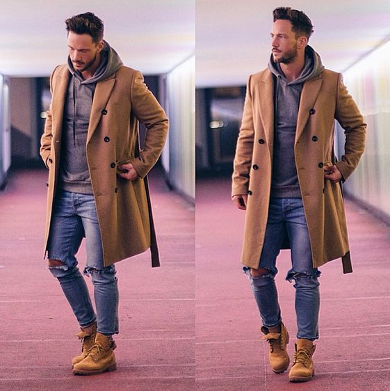 Easy Winter Streetwear Outfits Ideas For Men 2019 With Only Timberland Boots
