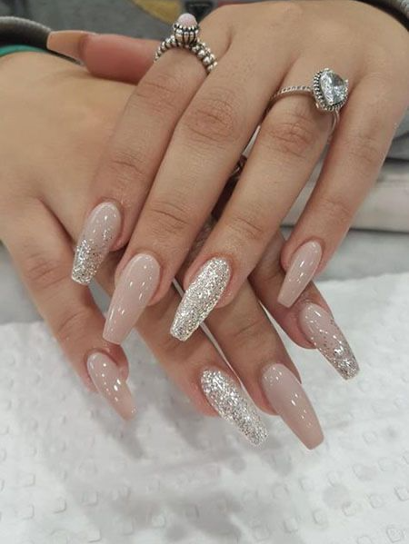 New Years Nails Acrylic   Trending Winter Nail Colors & Design Ideas For