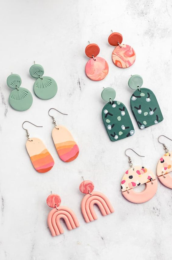 Cool Things To Make With Clay   Polymer Earrings
