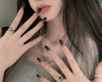Goth Acrylic Nails   Pin By Luccas Delicia On Unhas Inspiração