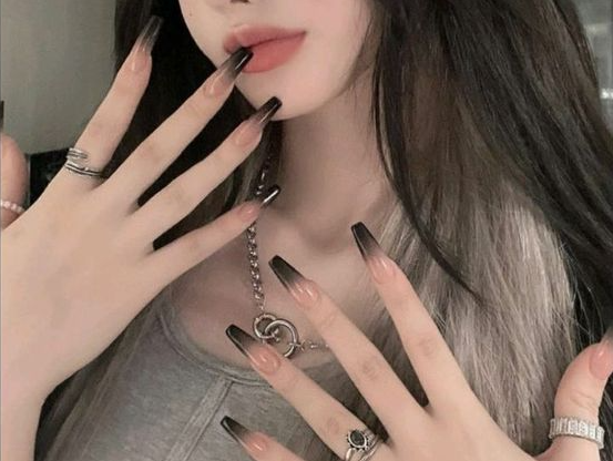 Goth Acrylic Nails   Pin By Luccas Delicia On Unhas
