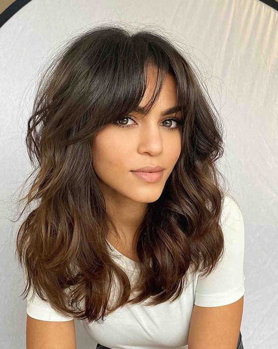 Soft Wispy Bangs   Cutest Wispy Bangs & How To Match To Your Face Shape