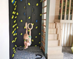 Cool Kids Bedrooms   This Kid's Room Features A DIY Climbing Wall And Awesome Wardrobe