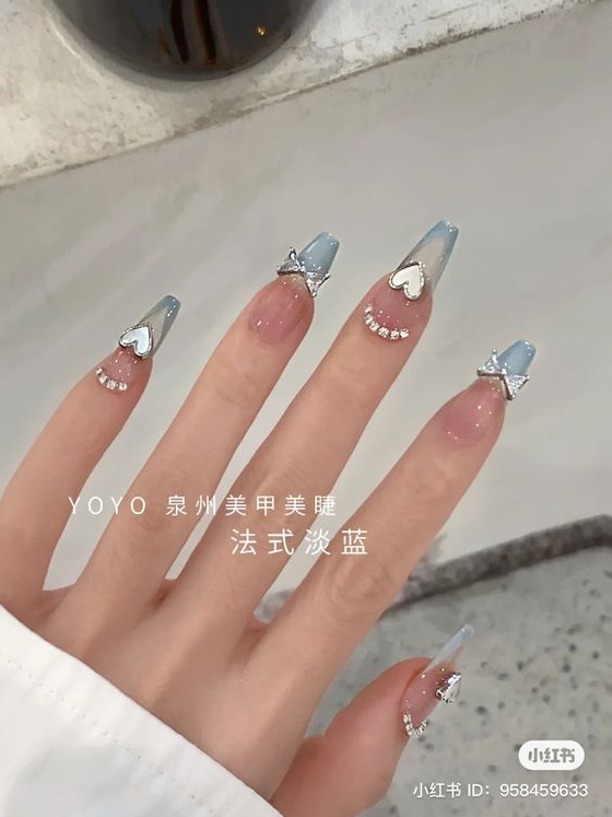 Nails With Gems - nails nailart naildesign