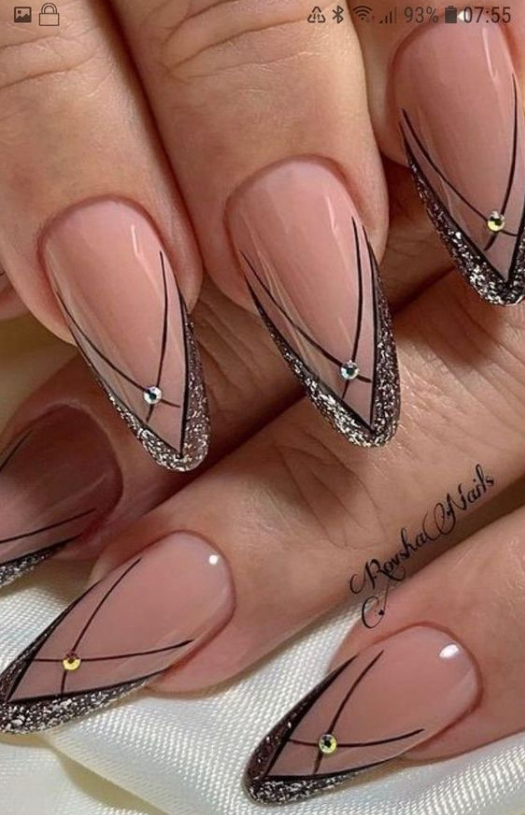 Nails With Rhinestones - Stylish nails designs, Stylish nails, Stylish nails art