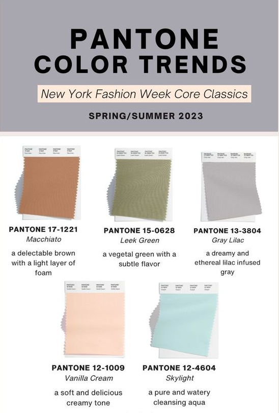 Spring 2023 Fashion Trends   Spring Summer 2023 Pantone Fashion Color Trends   Core Classics NYFW