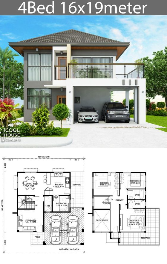 3 Bedroom Home Floor Plans One Level   22 House Design With Floor Plans You Will Love
