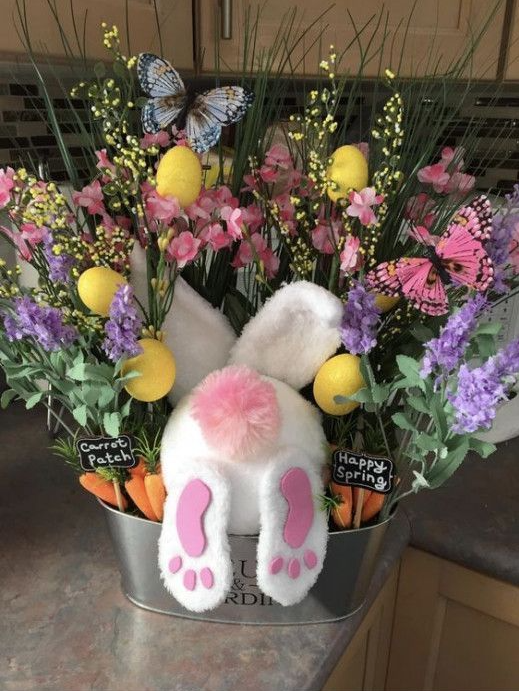 Easter Florals Diy   Adorable Budget Easter Craft Ideas That Can Be Made With Dollar Store Supplies