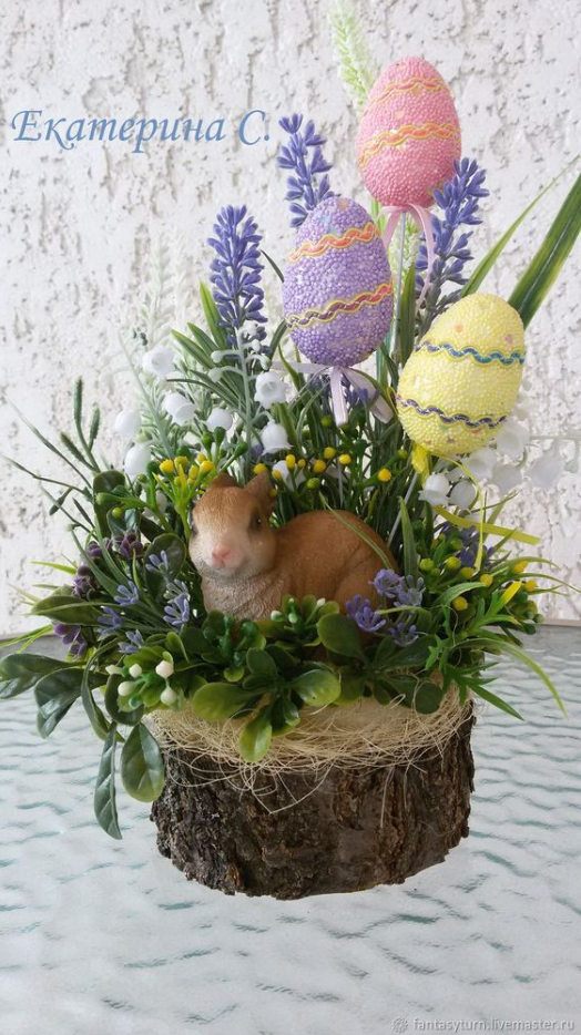 Easter Florals Diy   Композиции Пасхальный кролик купить на Ярмарке