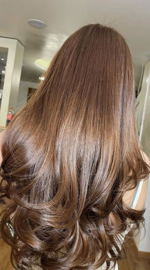 Color Ideas For Brunettes   Hottest Brown  Colour Shades For Stunning Look Silky Chocolate Brown