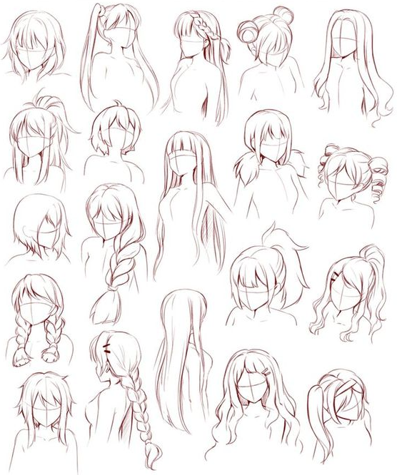 Hair Styles Drawing   Amazing Drawing Hairstyles For Characters Ideas