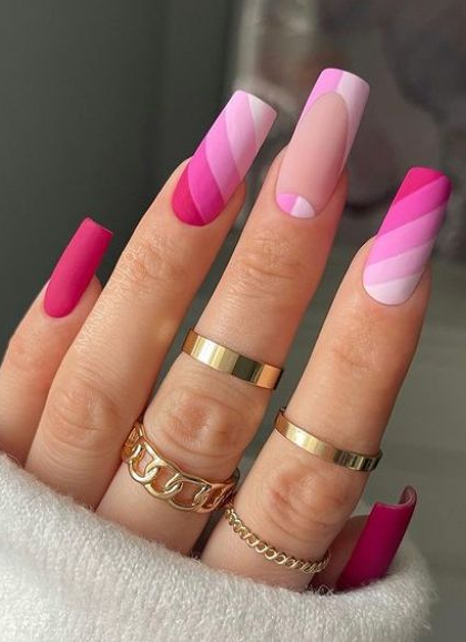 Nails Acrylic Pink   Valentine's Day Nail Designs To Set Your Heart