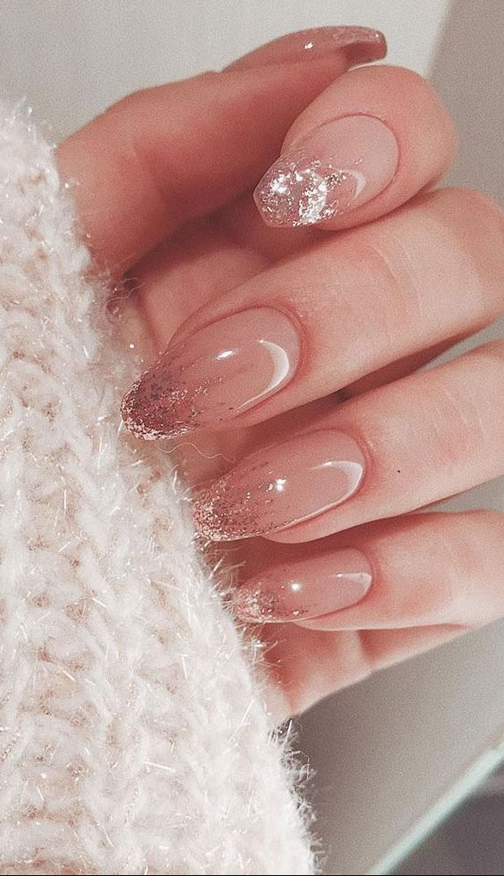 Nails Acrylic Pink   Ways To Wear Glitter Nails For An Elegant