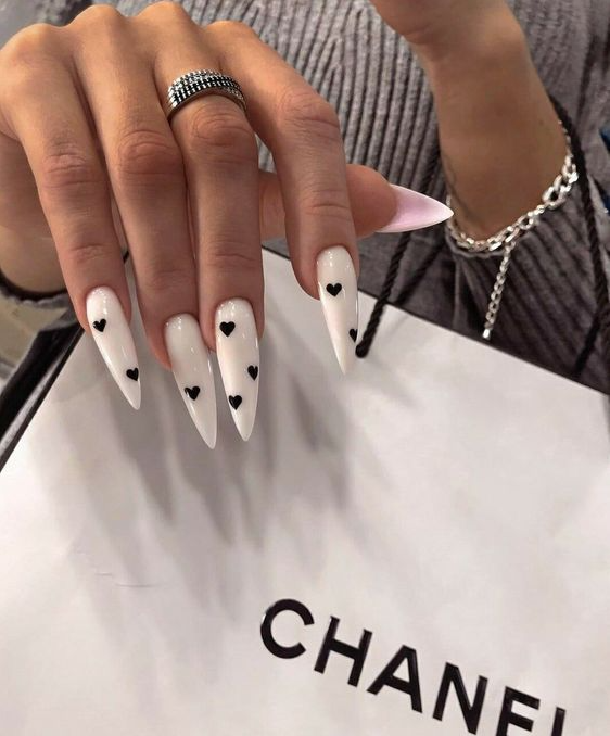 Nails Black And White   Black And White Nails That Are SUPER Popular Right Now