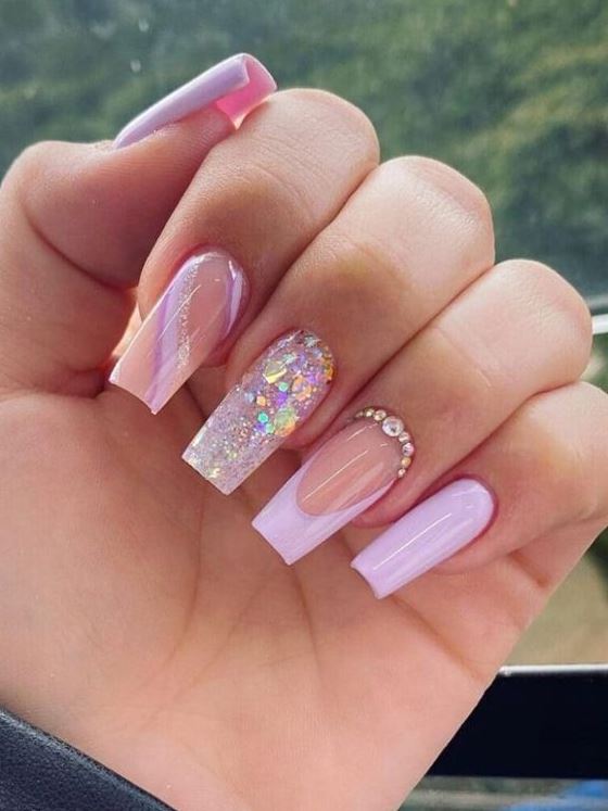 Nails Light Pink   Charming Korean Light Purple Nails To Try This Spring