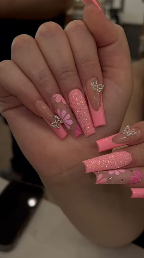 Nails With Charms   Cute Valentines Day Nails