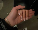 Nails With Initials Acrylic - whitenails initials acrylic nail designs