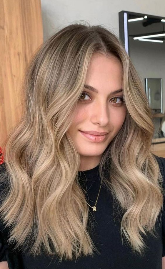 Spring Hair Color Ideas For Blondes - Hair Colours Ideas That Are Trending Now Honey Blonde Balayage Medium Length