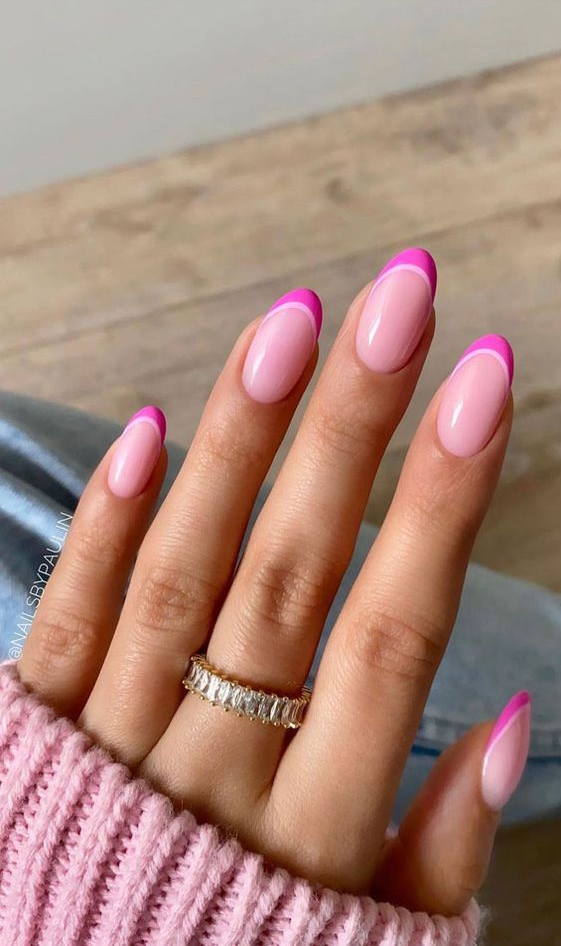 Spring Nail Ideas - Best Spring Nail Ideas For 2023 Pink French Tip Nails