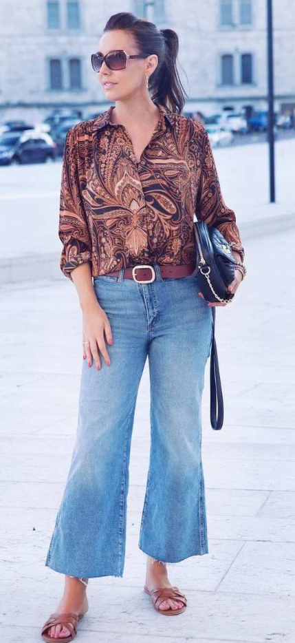 Wide Leg Jeans Outfit - What to wear with wide-leg jeans