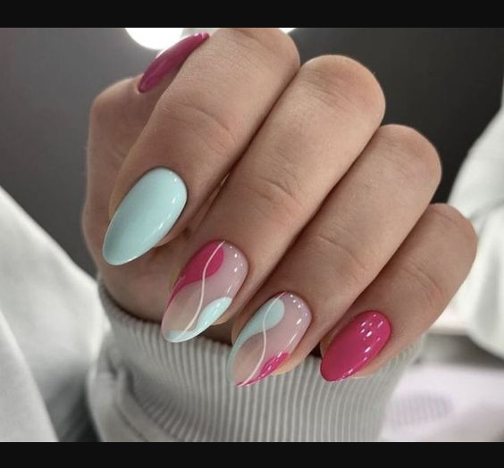 2023 Spring Nails - Gel nails Nails inspiration Wow nails Casual nails