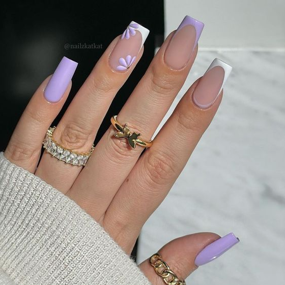 Amazing Coffin Spring Nails Ideas