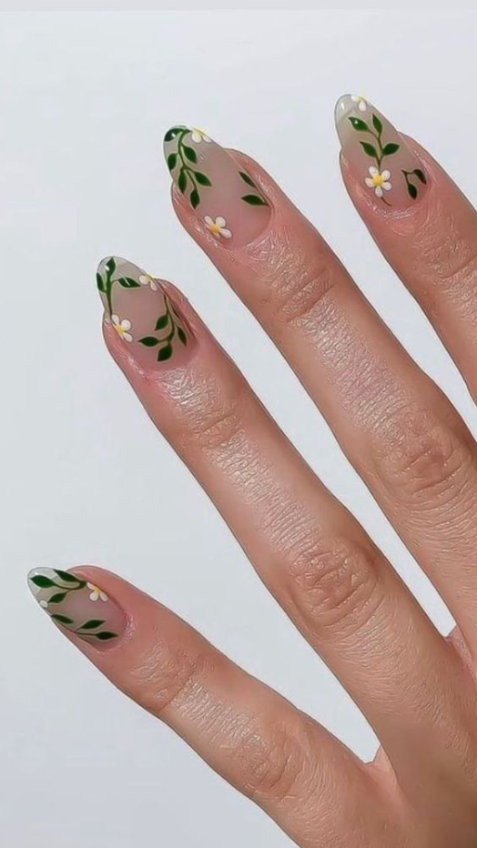 Classy Coffin Spring Nails