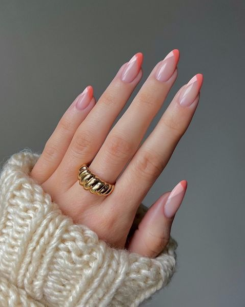 Classy Spring Nails French Tip Photo