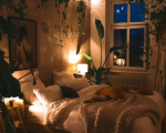 Cozy Earthy Bedroom - ideas for earthy rooms Aesthetic bedroom, Room makeover bedroom, Redecorate bedroom