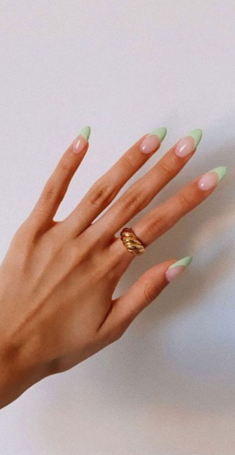 Cute Spring Nails French Tip Inspiration
