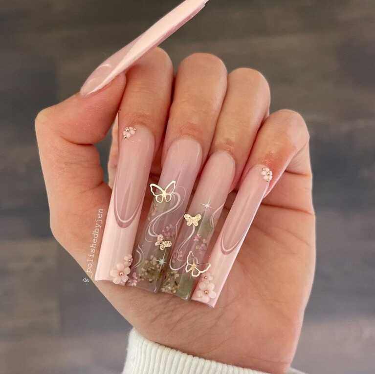 Pretty Gel Polish Nails Photo