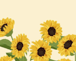 Spring Background - Sunflower iPhone wallpaper, aesthetic spring background vector