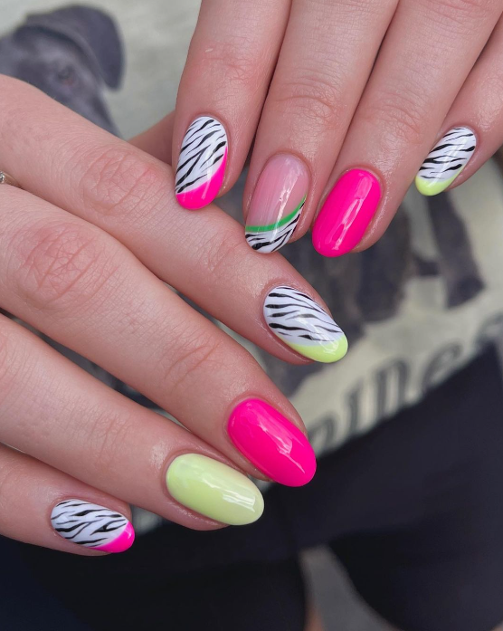 Cute Zebra Nails Ideas