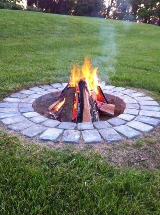 Fire Pit Garden   Backyard