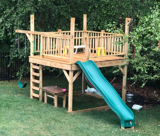 Play Set Landscaping   Tree House