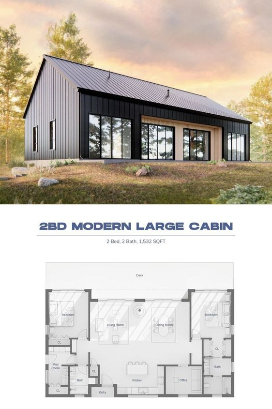 Affordable Barndominium   A Spacious Modern Cabin For Your Next Vacation