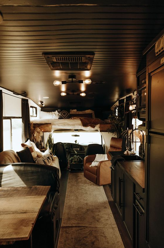 Camper Interior Design   This Moody RV Interior Includes A Preserved Moss