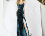 Fashion Illustration Dresses - Velvet illustration