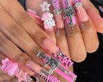 Hello Kitty Nails Long - Punk Acrylic Nails