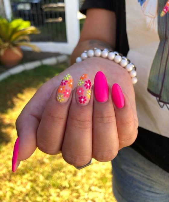 Pink Summer Nails   Must Try Trending Cute Summer Nail Designs For