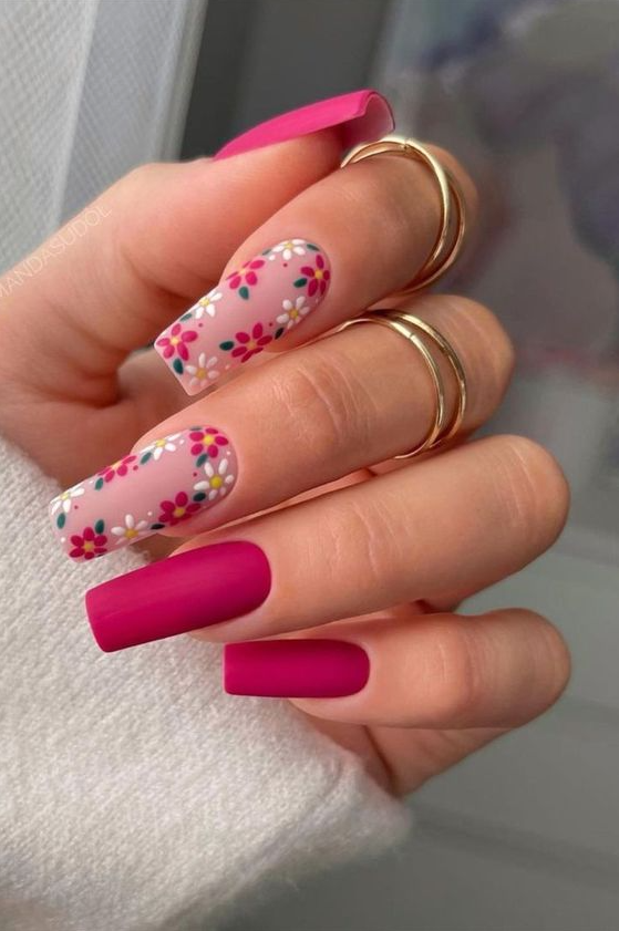 Pink Summer Nails   Nails Ideas