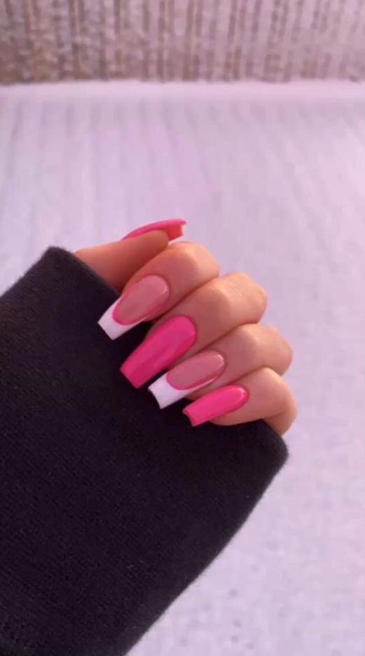 Pink Summer Nails   Pink Acrylic Nails